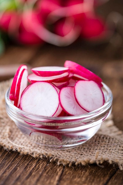 Some fresh chopped Radishes