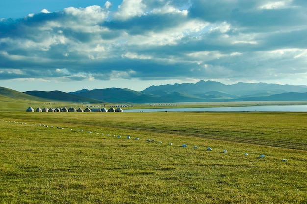 Son Kul mountain lake