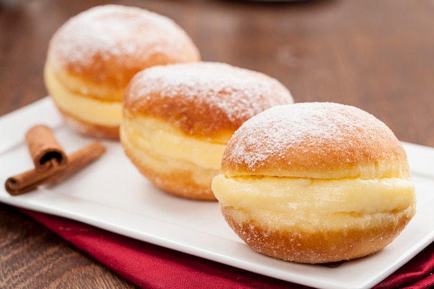 Sonho, a traditional pastry, made in brazilian bakeries.