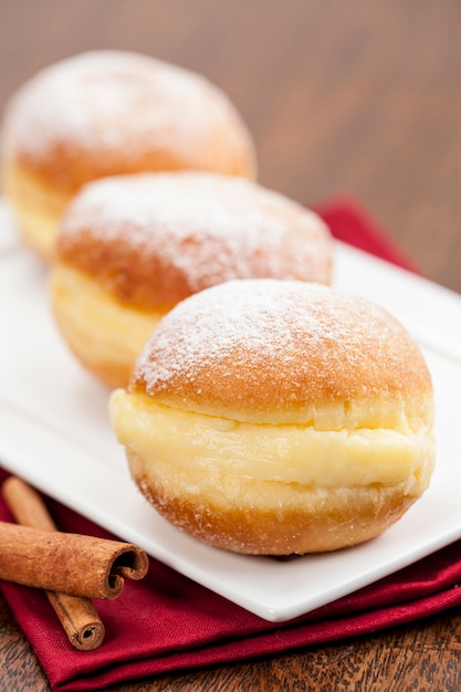 Sonho, a traditional pastry, made in brazilian bakeries.