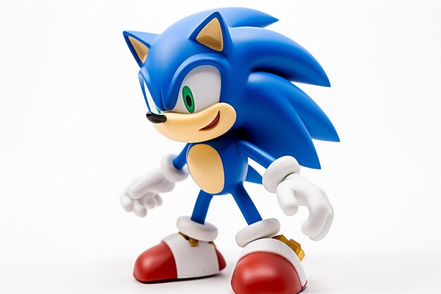 Sonic Hedgehog Toy on a white background