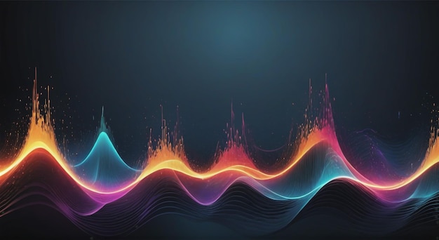 Photo sonic spectrum abstract sound wave background