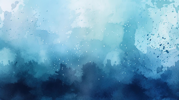 Soothing Blue Watercolor Gradient Background for Design Projects