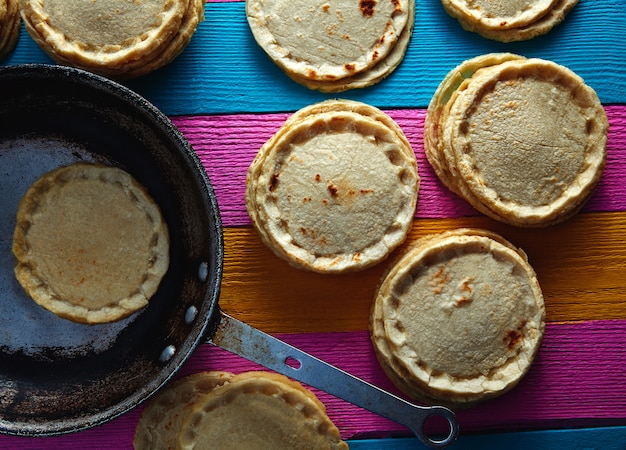 Sopes handmade mexican traditional food