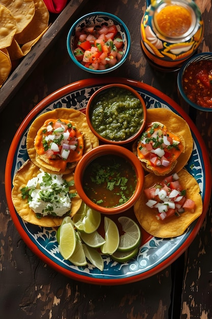 Sopes Sensation Talavera Plate Presentation in Cookbook Style