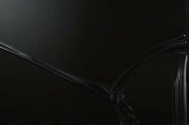 Sophisticated Dark Surface with Deep Black Color and Glossy Finish for Modern Design Themes