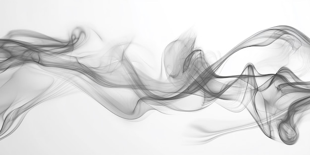 Sophisticated Gray Smoke Background with AI Icon