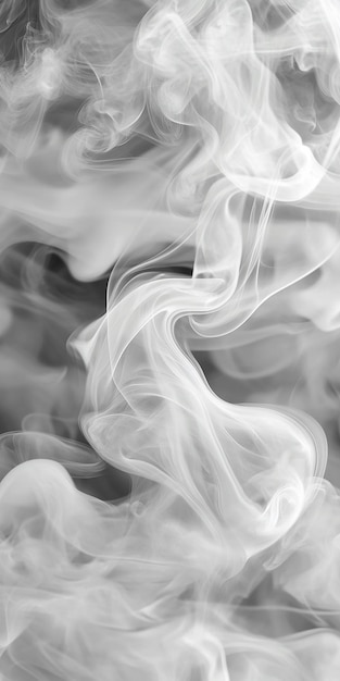 Photo sophisticated gray smoke background with ai icon