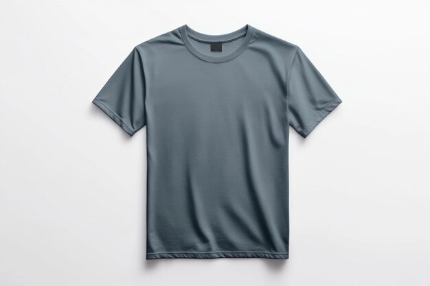 Photo sophisticated mockup showcasing a plain gray tshirt on a neutral background