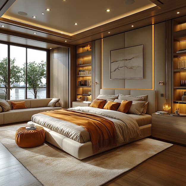 Sophisticated Modern Master Bedroom Minimalist Design