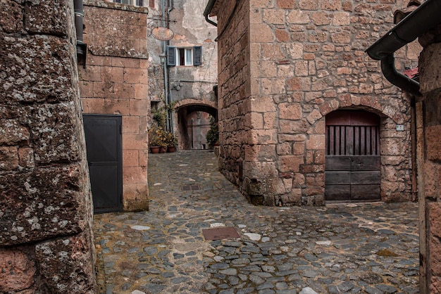 Sorano city street