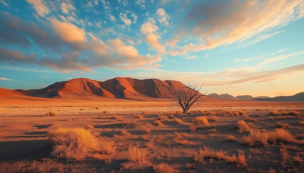 Photo sossusvlei dead valley landscape in the namibian desert near sesriem namibia