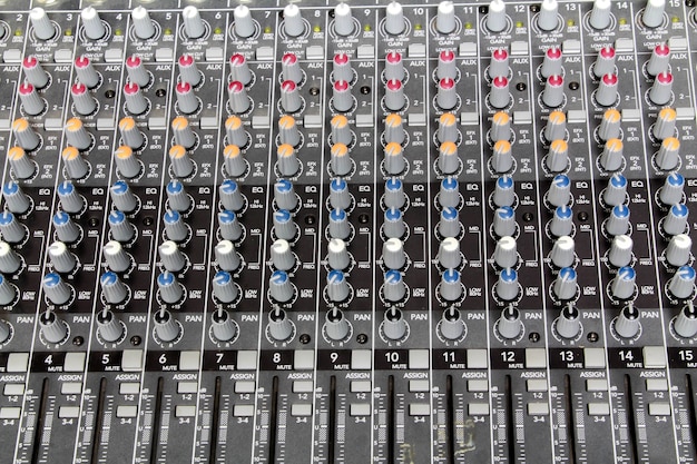 Sound mixer background.