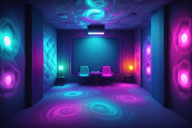 sound proof environment neon ambience