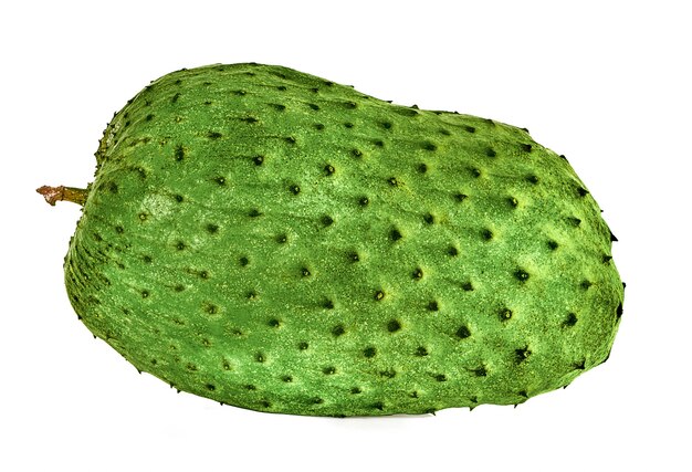 Soursop, Prickly Custard Apple isolated on white