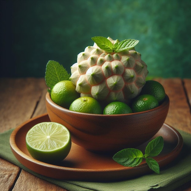 Soursop white background