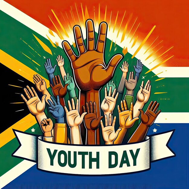 South Africa Youth Day vector illustration