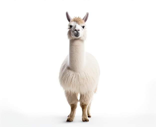 south American Llamas Alpaca isolated