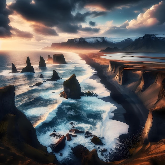 South Eastern Icelandic Coast Wallpaper