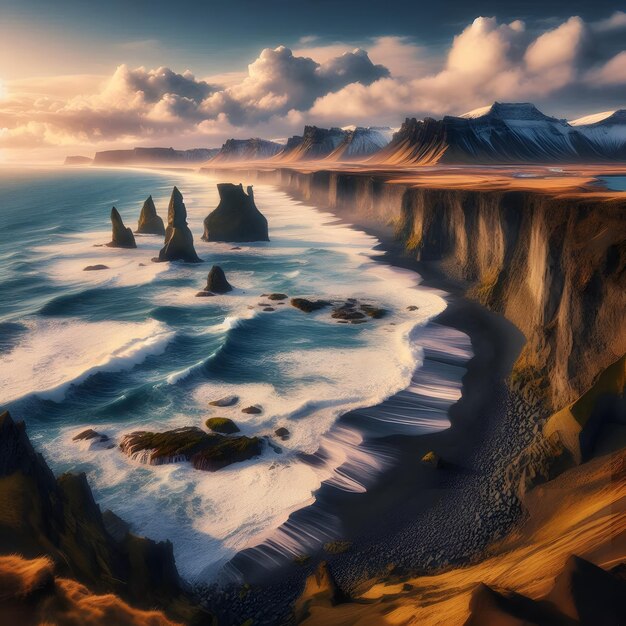 South Eastern Icelandic Coast Wallpaper