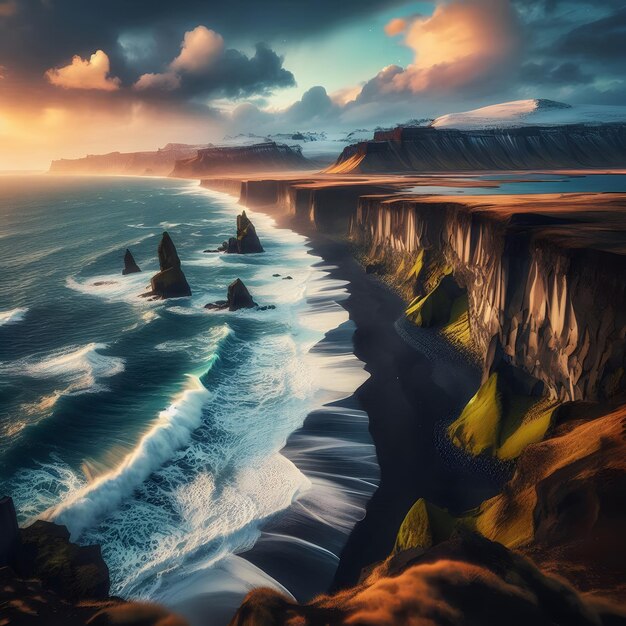 South Eastern Icelandic Coast Wallpaper