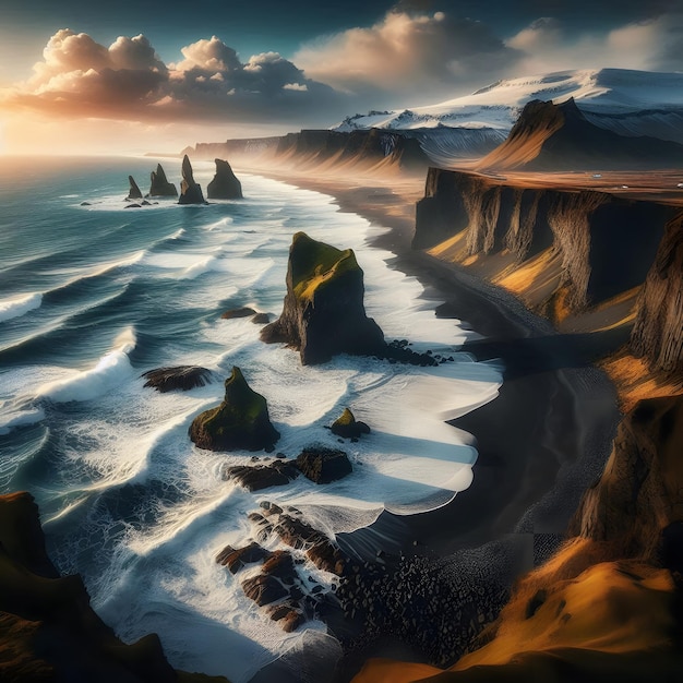 South Eastern Icelandic Coast Wallpaper