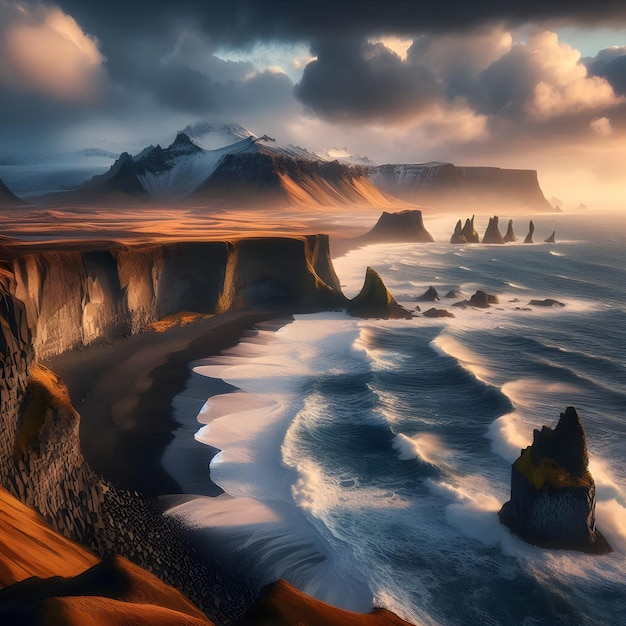 South Eastern Icelandic Coast Wallpaper