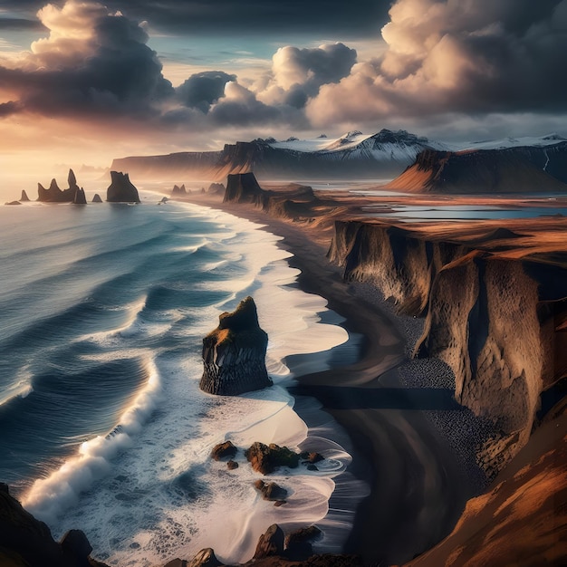 South Eastern Icelandic Coast Wallpaper