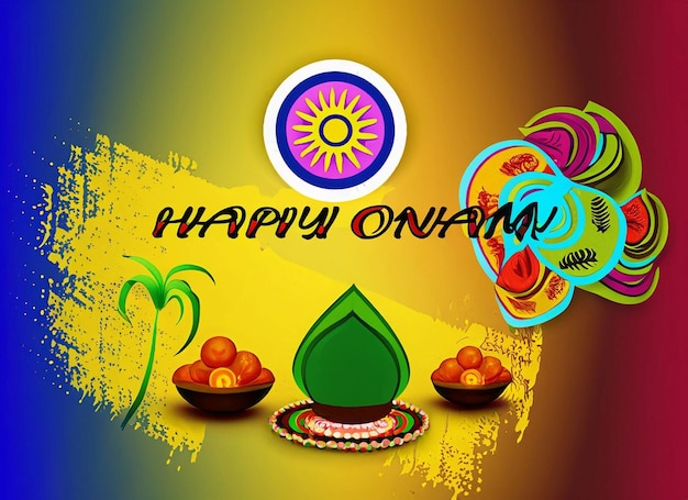 South Indian festive happy onam