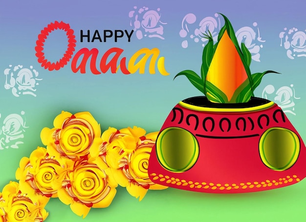 South Indian festive happy onam