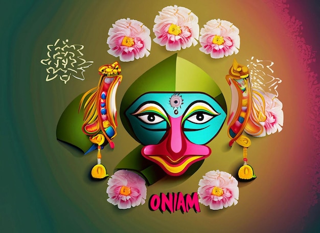 South Indian festive happy onam