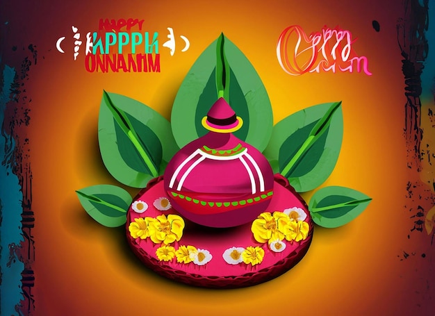 South Indian festive happy onam