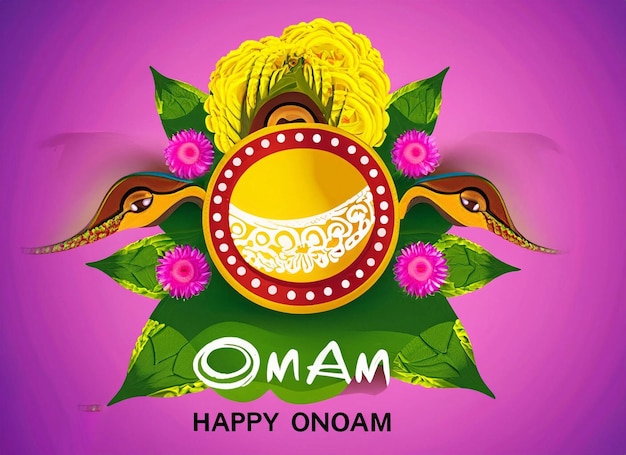 South Indian festive happy onam