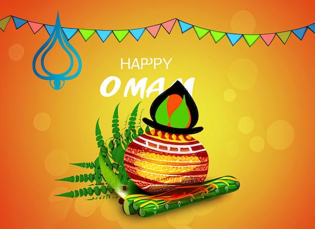 South Indian festive happy onam