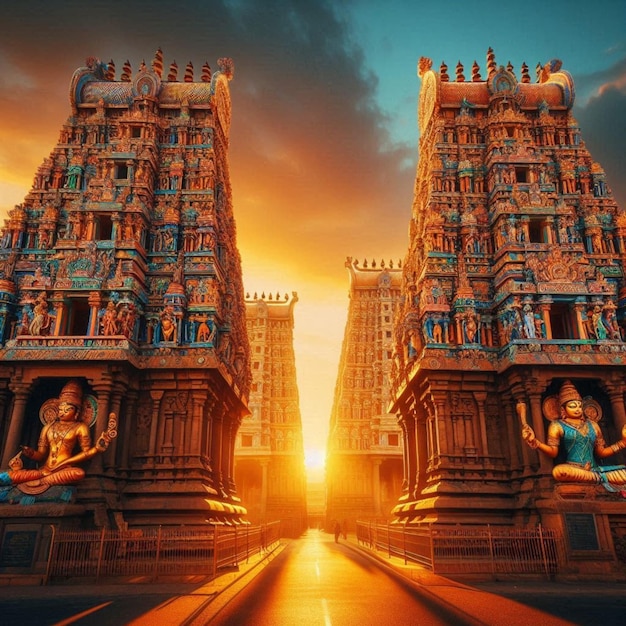 South Indias famous temple wallpaper