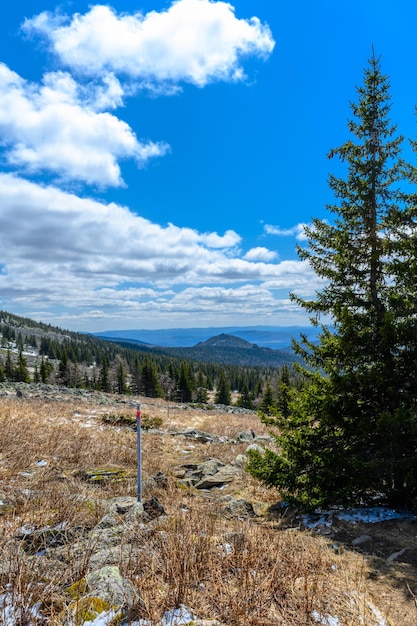 South Ural Mountains with a unique landscape vegetation and diversity of nature