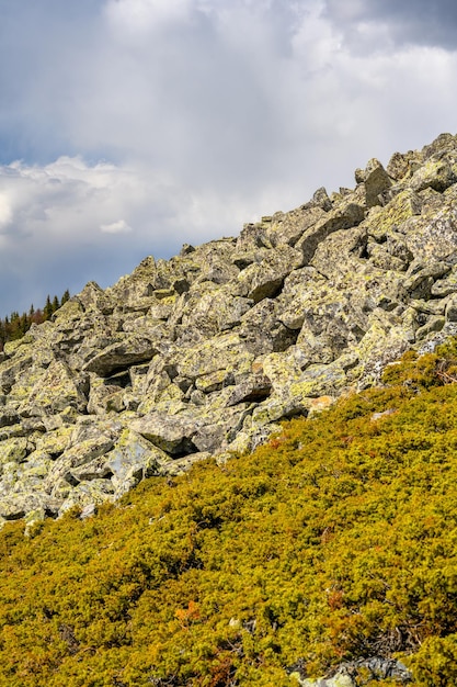 South Ural Mountains with a unique landscape vegetation and diversity of nature