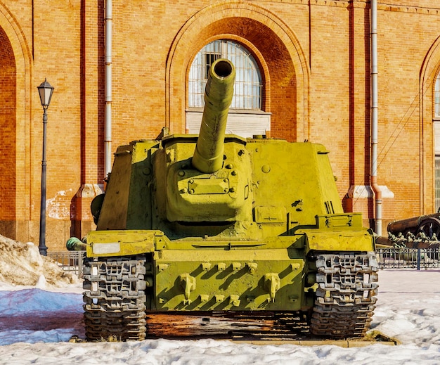 Soviet 152 mm self propelled artillery ISU 152