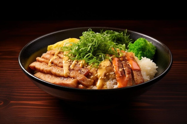 Soy Miso Pork Katsu Donburi