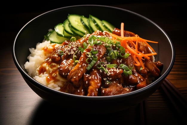 Soy Sesame Pork Donburi Sensation