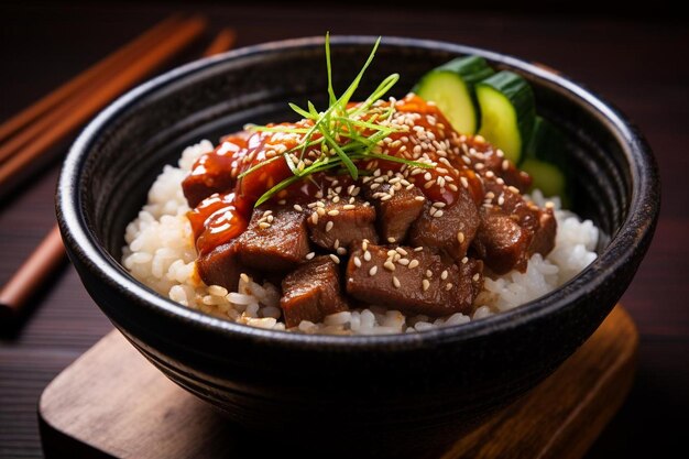 Soy Sesame Pork Donburi Sensation