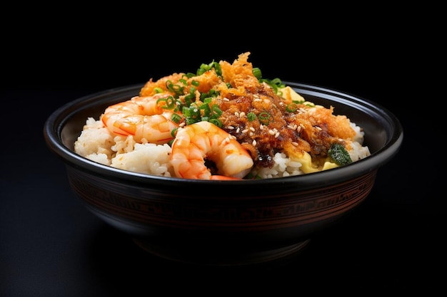 Soy Sesame Seafood Tempura Donburi Sensation