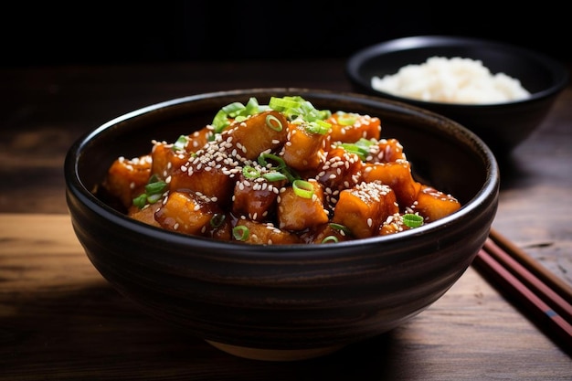 Soy Sesame Tofu Teriyaki Donburi Sensation