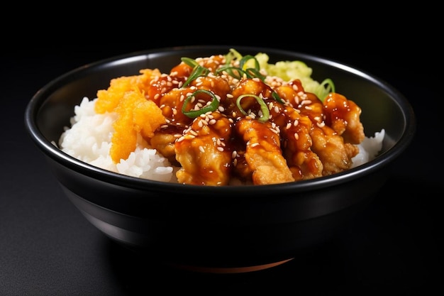 Soy Teriyaki Chicken Tempura Donburi Bliss