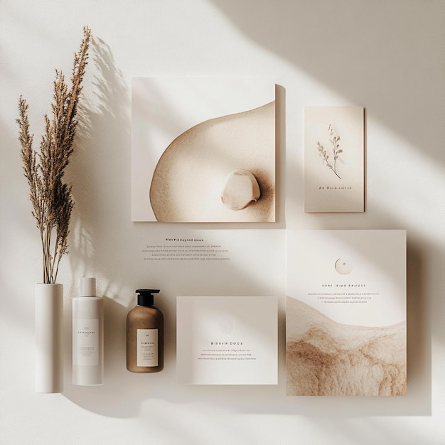 Photo spa branding mockup