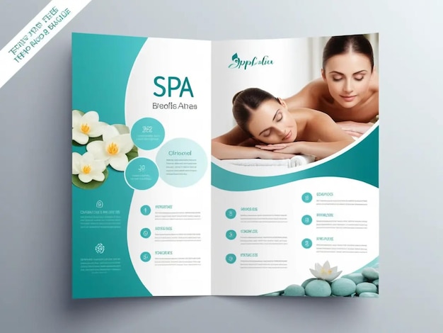 Photo a spa brochure template ideas