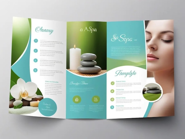 Photo a spa brochure template ideas