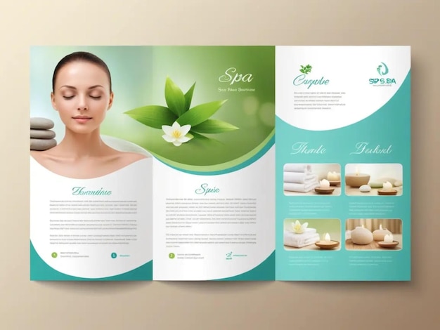 Photo a spa brochure template ideas