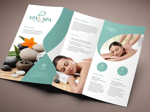 Photo a spa brochure template ideas