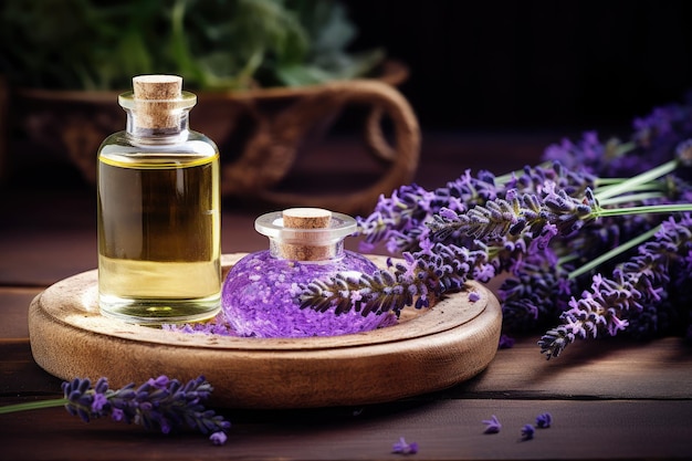 SPA an essential oil infused with the aromatic essence of lavender flowers to promote both physical